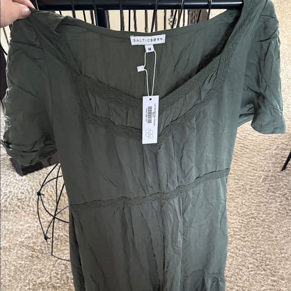 Baltic Born Lumi Tiered Maxi Dress | Dusty Green nwt medium